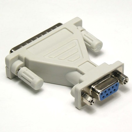 Bestlink Netware DB9-F/DB25-M Serial Adapter, Thumbscrew(DB25) /Nut(DB9)  180246